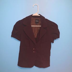 (2/$15) XOXO Brown Short Sleeve Jacket